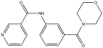 N-[3-(morpholine-4-carbonyl)phenyl]pyridine-3-carboxamide Structure