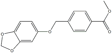 methyl 4-(1,3-benzodioxol-5-yloxymethyl)benzoate Structure