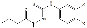 1-(butanoylamino)-3-(3,4-dichlorophenyl)thiourea 구조식 이미지