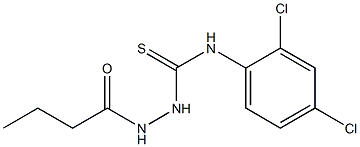 1-(butanoylamino)-3-(2,4-dichlorophenyl)thiourea 구조식 이미지