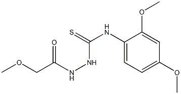 1-(2,4-dimethoxyphenyl)-3-[(2-methoxyacetyl)amino]thiourea Structure