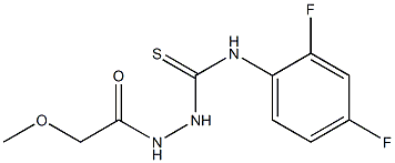 1-(2,4-difluorophenyl)-3-[(2-methoxyacetyl)amino]thiourea 구조식 이미지