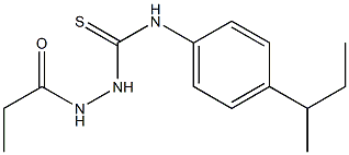 1-(4-butan-2-ylphenyl)-3-(propanoylamino)thiourea Structure