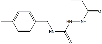 1-[(4-methylphenyl)methyl]-3-(propanoylamino)thiourea Structure