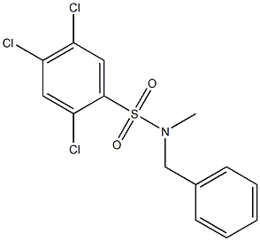 N-benzyl-2,4,5-trichloro-N-methylbenzenesulfonamide 구조식 이미지