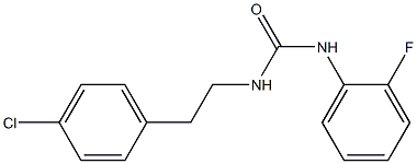 1-[2-(4-chlorophenyl)ethyl]-3-(2-fluorophenyl)urea 구조식 이미지