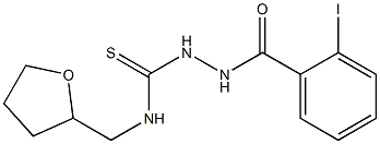 1-[(2-iodobenzoyl)amino]-3-(oxolan-2-ylmethyl)thiourea 구조식 이미지