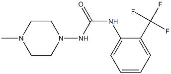 1-(4-methylpiperazin-1-yl)-3-[2-(trifluoromethyl)phenyl]urea 구조식 이미지