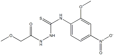 1-[(2-methoxyacetyl)amino]-3-(2-methoxy-4-nitrophenyl)thiourea Structure