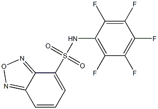 N-(2,3,4,5,6-pentafluorophenyl)-2,1,3-benzoxadiazole-4-sulfonamide 구조식 이미지