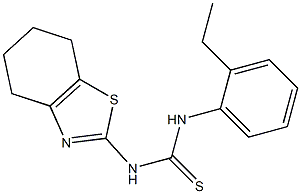 1-(2-ethylphenyl)-3-(4,5,6,7-tetrahydro-1,3-benzothiazol-2-yl)thiourea 구조식 이미지