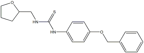 1-(oxolan-2-ylmethyl)-3-(4-phenylmethoxyphenyl)thiourea Structure