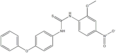 1-(2-methoxy-4-nitrophenyl)-3-(4-phenoxyphenyl)thiourea Structure