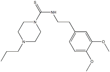 N-[2-(3,4-dimethoxyphenyl)ethyl]-4-propylpiperazine-1-carbothioamide Structure