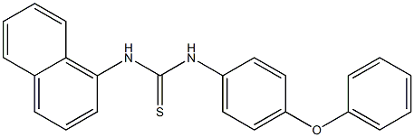 1-naphthalen-1-yl-3-(4-phenoxyphenyl)thiourea Structure