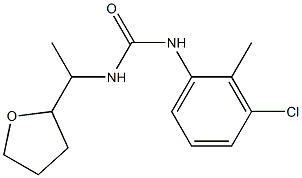 1-(3-chloro-2-methylphenyl)-3-[1-(oxolan-2-yl)ethyl]urea 구조식 이미지