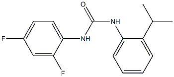 1-(2,4-difluorophenyl)-3-(2-propan-2-ylphenyl)urea 구조식 이미지