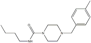 N-butyl-4-[(4-methylphenyl)methyl]piperazine-1-carboxamide Structure