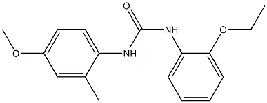 1-(2-ethoxyphenyl)-3-(4-methoxy-2-methylphenyl)urea Structure