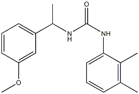 1-(2,3-dimethylphenyl)-3-[1-(3-methoxyphenyl)ethyl]urea 구조식 이미지