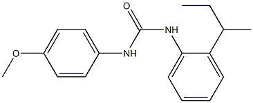 1-(2-butan-2-ylphenyl)-3-(4-methoxyphenyl)urea 구조식 이미지