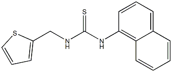 1-naphthalen-1-yl-3-(thiophen-2-ylmethyl)thiourea Structure