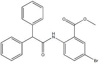 methyl 5-bromo-2-[(2,2-diphenylacetyl)amino]benzoate Structure