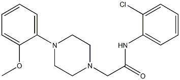 N-(2-chlorophenyl)-2-[4-(2-methoxyphenyl)piperazin-1-yl]acetamide 구조식 이미지