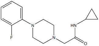 N-cyclopropyl-2-[4-(2-fluorophenyl)piperazin-1-yl]acetamide 구조식 이미지