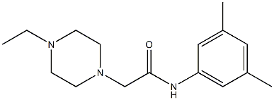 N-(3,5-dimethylphenyl)-2-(4-ethylpiperazin-1-yl)acetamide 구조식 이미지