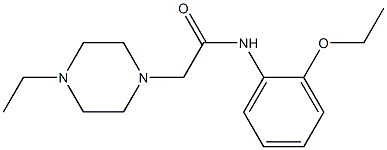 N-(2-ethoxyphenyl)-2-(4-ethylpiperazin-1-yl)acetamide 구조식 이미지