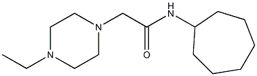 N-cycloheptyl-2-(4-ethylpiperazin-1-yl)acetamide 구조식 이미지