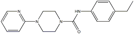 N-(4-ethylphenyl)-4-pyridin-2-ylpiperazine-1-carboxamide Structure