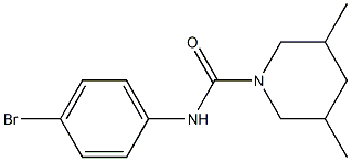 N-(4-bromophenyl)-3,5-dimethylpiperidine-1-carboxamide 구조식 이미지