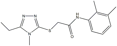 N-(2,3-dimethylphenyl)-2-[(5-ethyl-4-methyl-1,2,4-triazol-3-yl)sulfanyl]acetamide Structure