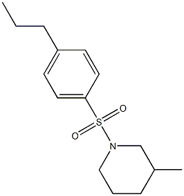 3-methyl-1-(4-propylphenyl)sulfonylpiperidine 구조식 이미지