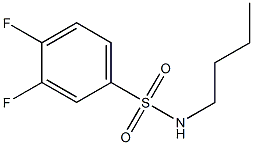 N-butyl-3,4-difluorobenzenesulfonamide Structure