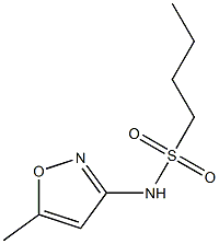 N-(5-methyl-1,2-oxazol-3-yl)butane-1-sulfonamide 구조식 이미지