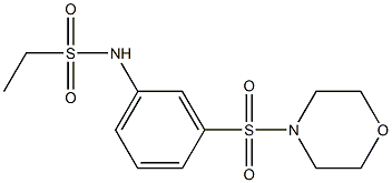 N-(3-morpholin-4-ylsulfonylphenyl)ethanesulfonamide Structure