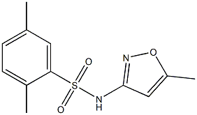 2,5-dimethyl-N-(5-methyl-1,2-oxazol-3-yl)benzenesulfonamide Structure