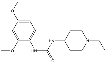 1-(2,4-dimethoxyphenyl)-3-(1-ethylpiperidin-4-yl)urea 구조식 이미지