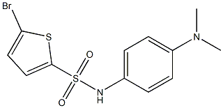 5-bromo-N-[4-(dimethylamino)phenyl]thiophene-2-sulfonamide 구조식 이미지
