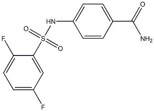 4-[(2,5-difluorophenyl)sulfonylamino]benzamide Structure