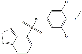 N-(3,4,5-trimethoxyphenyl)-2,1,3-benzoxadiazole-4-sulfonamide Structure