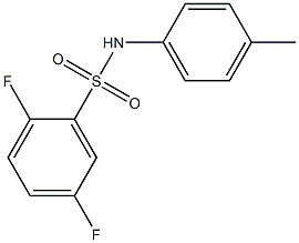 2,5-difluoro-N-(4-methylphenyl)benzenesulfonamide Structure