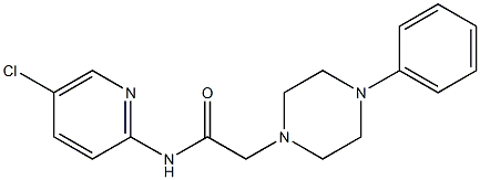N-(5-chloropyridin-2-yl)-2-(4-phenylpiperazin-1-yl)acetamide Structure