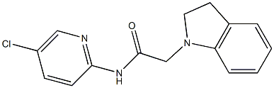 N-(5-chloropyridin-2-yl)-2-(2,3-dihydroindol-1-yl)acetamide Structure