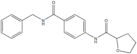 N-[4-(benzylcarbamoyl)phenyl]oxolane-2-carboxamide Structure