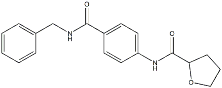 N-[4-(benzylcarbamoyl)phenyl]oxolane-2-carboxamide 구조식 이미지