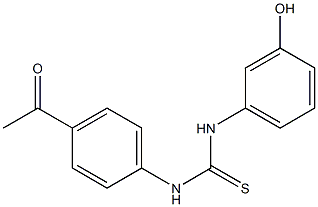 1-(4-acetylphenyl)-3-(3-hydroxyphenyl)thiourea 구조식 이미지